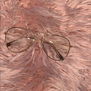 Gold metal glasses(non prescription)